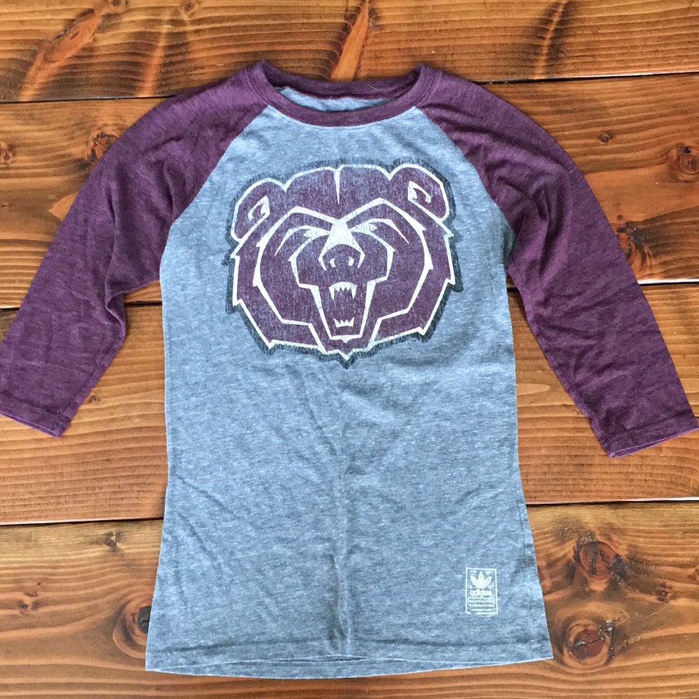 MSU (Missouri State) Adidas Baseball Tee